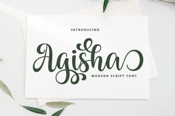 Agisha Script Font: Elevating Digital Brand Identity