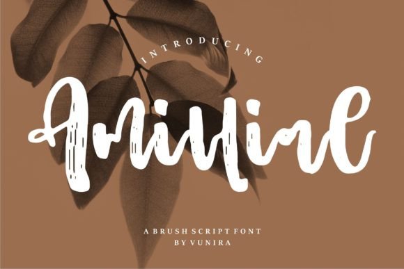 Amillial: A Bold Script Font for Strong Editorial Statements