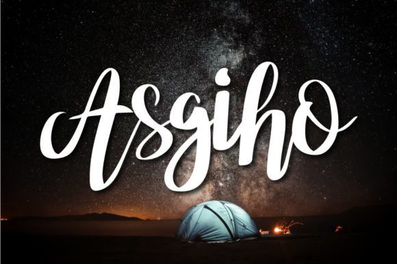 Asgiho: A Dazzling Script Font for Modern Web Design