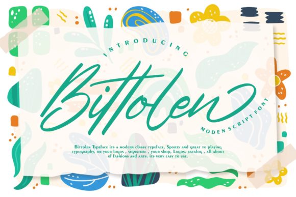 Bittolen Typeface Review: A Whimsical Script for Luxury Branding