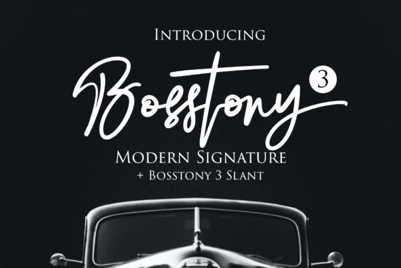 Bosstony 3: A Refined Script Font for Editorial Design