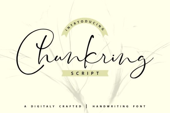 Chunkring: A Handwritten Script Font for Modern Web Design