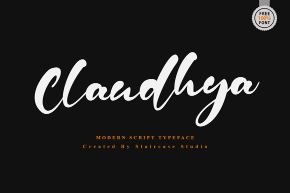 Claudhya Typeface: Elevating Campaign Visuals with Flowing Typography