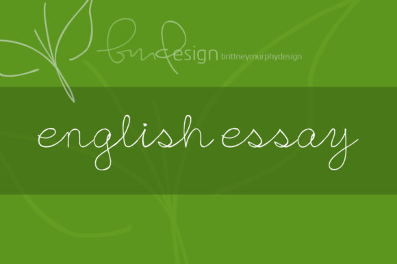 English Essay: The Script Typeface for Scroll-Stopping Visuals