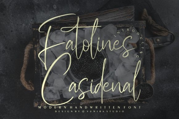 Fatolines Casidenal: A Dazzling Script Font for Modern Web Design