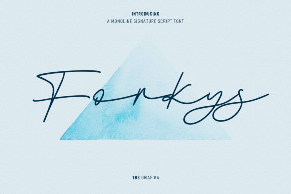 Forkys Typeface: A Casual Script Font for Authentic Brand Identity