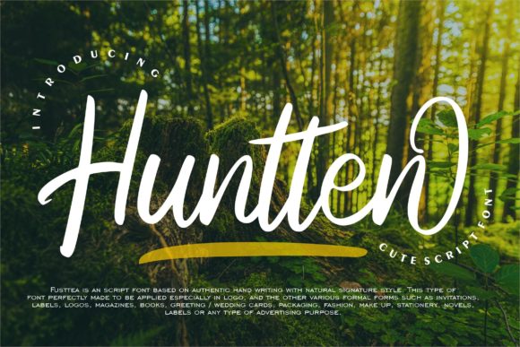 Huntten: The Playful Script Font for Scroll-Stopping Social Media Graphics