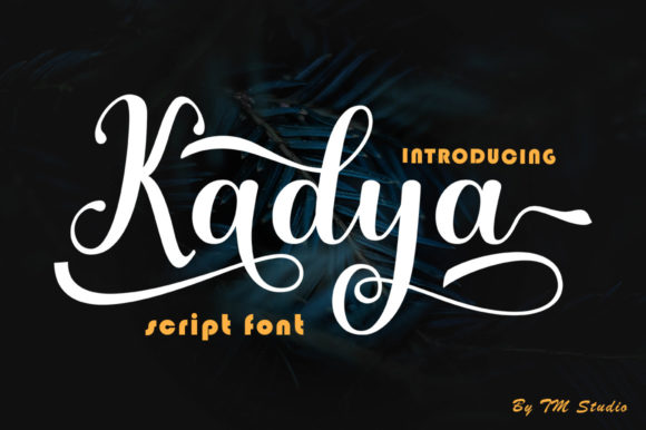 Kadya: Elevating Digital Brand Identity with a Refined Script Typeface