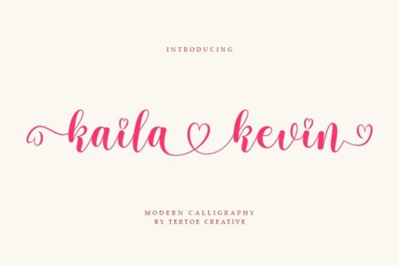 Kaila Kevin: A Script Font for Joyful Editorial Design