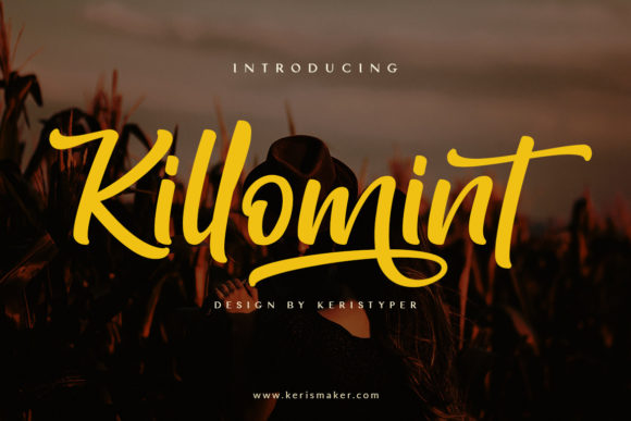 Killomint: A Beautiful Script Font for Handmade Crafts and Labels