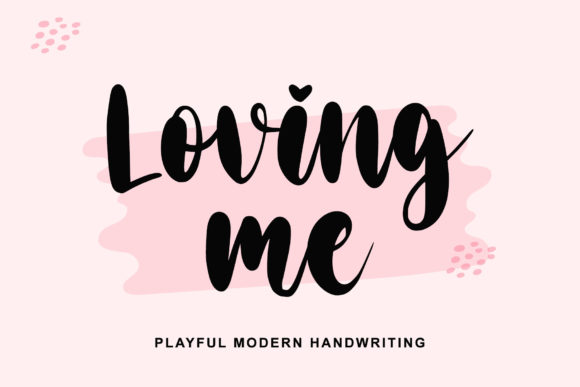 Loving Me: A Script Font for Handmade Branding and Product Design