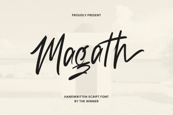 Magath: A Paint-Brushed Script Font for Authentic Brand Identity