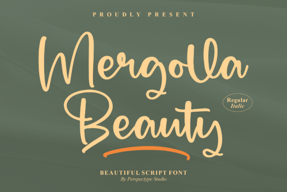 Mergolla Beauty: A Handwritten Script Font for Branding and Design