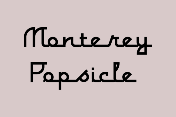Monterey Popsicle: The Creative Typeface for Standout Brand Identity