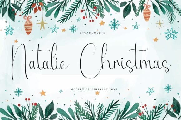 Natalie Christmas: A Dazzling Script Font for Handmade Holiday Goods