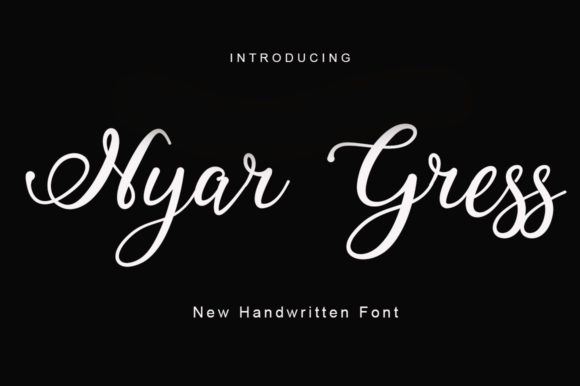 Nyargress: The Script Typeface for Elevated Editorial Design