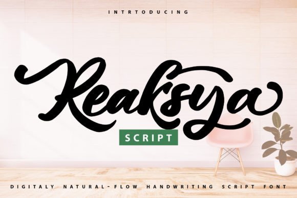 Reaksya: A Script Font for Modern Web Design