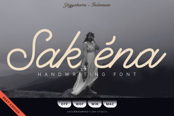 Sakéna: A Dazzling Script Font for Elegant Brand Identity