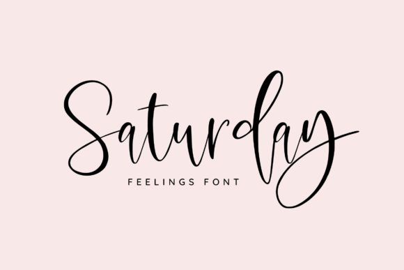 Saturday Feelings: The Perfect Script Font for Editorial Design