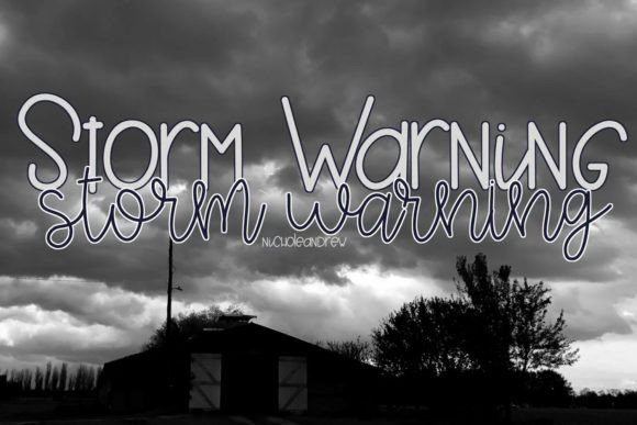 Storm Warning Duo: A Handwritten Script Font for Modern Branding