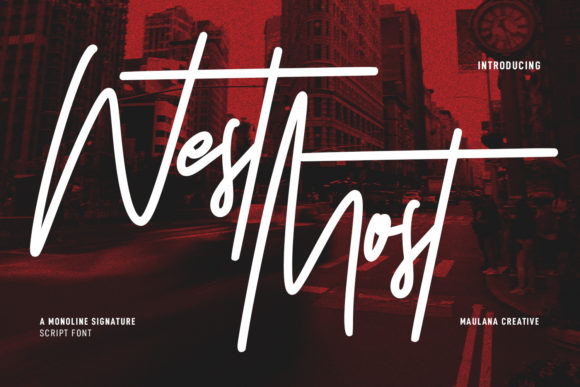 West Most: The Expressive Script Font for High-Impact Campaigns